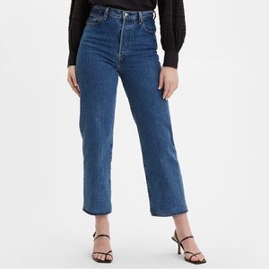 Levi's Ribcage Straight in Georgie wash (26W x 27L)